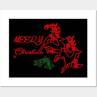 Meery Christmas happy new year Posters and Art